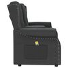 vidaXL Fauteuil inclinable et porte-gobelets 2 places noir similicuir