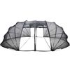vidaXL D&ocirc;me de tente de piscine Transparent 640 x 432 x 205 cm