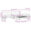 vidaXL Salon de jardin 4 pcs avec coussins bois massif