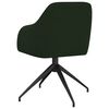vidaXL Chaises &agrave; manger lot de 2 Vert fonc&eacute; Velours