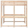 vidaXL Lit superpos&eacute; et bureau et &eacute;chelle 140x200cm bois de pin massif