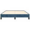 vidaXL Cadre de lit sans matelas bleu fonc&eacute; 140x200 cm velours