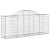 vidaXL Paniers &agrave; gabions arqu&eacute;s 40 pcs 200x50x80/100 cm Fer galvanis&eacute;