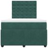 vidaXL Sommier &agrave; lattes de lit avec matelas vert fonc&eacute; 120x190 cm