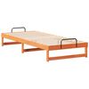 vidaXL Cadre de lit Marron 90 x 220 cm Pin massif