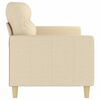 vidaXL Canap&eacute; &agrave; 3 places Cr&egrave;me 180 cm Tissu