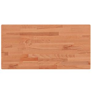 vidaXL Comptoir de salle de bain 100x50x1,5 cm bois massif de h&ecirc;tre