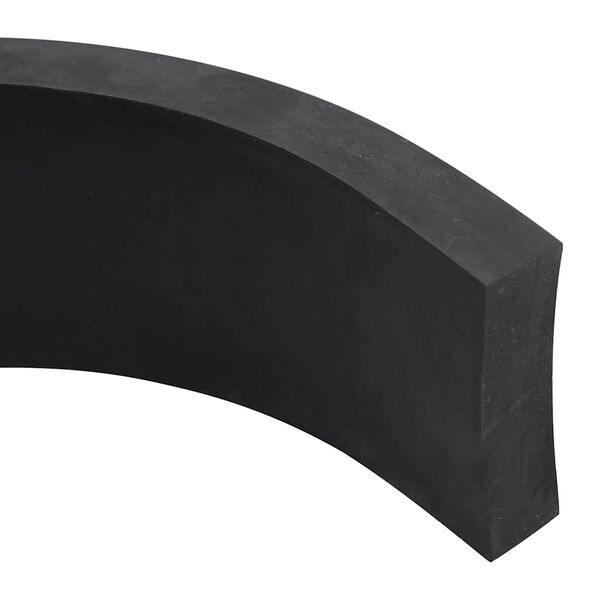 vidaXL Bordure en caoutchouc de chasse-neige noir 300x10x2 cm