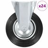 vidaXL 24 pcs Roulettes fixes 200 mm