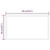 vidaXL Miroir de salle de bain &agrave; LED 50x90 cm