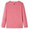 T-shirt enfants &agrave; manches longues rose vieux 128