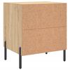 vidaXL Table de chevet ch&ecirc;ne sonoma 40x35x47,5 cm bois d&rsquo;ing&eacute;nierie