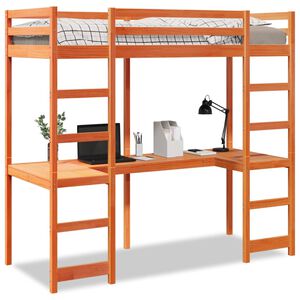 vidaXL Cadre de lit superpos&eacute; sans matelas 75x190cm bois de pin massif