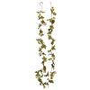 vidaXL Guirlandes de fleurs 6 pcs champagne 215 cm