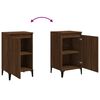 vidaXL Tables de chevet 2pcs chêne marron 40x35x70cm bois d'ingénierie