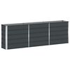vidaXL Jardini&egrave;re Anthracite 240 x 40 x 75 cm Acier