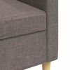 vidaXL Canap&eacute; &agrave; 3 places Taupe 210 cm Tissu