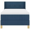 vidaXL Lit &agrave; ressorts avec matelas Bleu 200 x 100 cm tissu