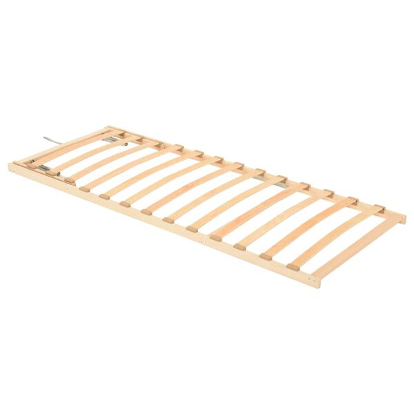 vidaXL Sommier &agrave; lattes sans matelas t&ecirc;te de lit r&eacute;glable 80x200 cm