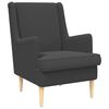 vidaXL Fauteuil Gris fonc&eacute; Boucl&eacute;