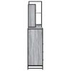 vidaXL Ensemble de meubles de salle de bain 4 pcs sonoma gris