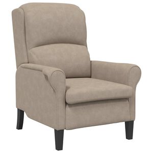 vidaXL fauteuil Taupe Microfibre