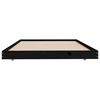 vidaXL Cadre de lit sans matelas noir 80x200 cm bois massif de pin