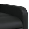 vidaXL Fauteuil inclinable Noir Similicuir