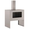 vidaXL Braise Marron 60 x 40 x 96 cm Acier patin&eacute;