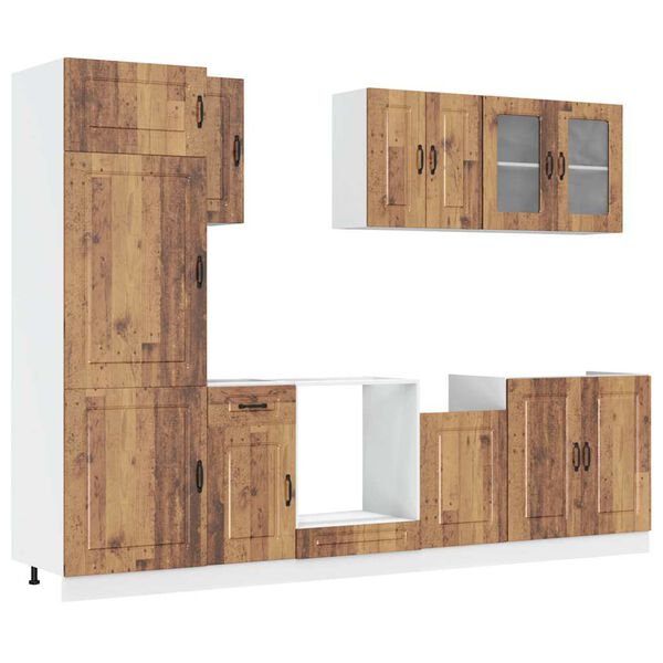 vidaXL Ensemble d'armoires de cuisine 8 pcs Kalmar bois d'ing&eacute;nierie
