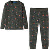 Pyjamas pour enfants &agrave; manches longues kaki 116