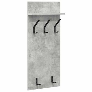 vidaXL Porte-manteau mural Montage mural Gris b&eacute;ton 40 x 10 x 90 cm
