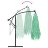 vidaXL Parasol de jardin avec m&acirc;t en acier vert 269x269x235 cm