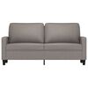 vidaXL Canap&eacute; &agrave; 2 places Taupe 140 cm Tissu