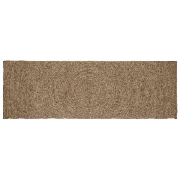 vidaXL Tapis de surface Rectangulaire Gris 60 x 200 cm Jute