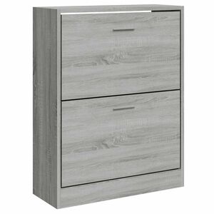 vidaXL Armoire &agrave; chaussures Sonoma gris 63x24x81 cm Bois d'ing&eacute;nierie