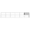 vidaXL Poulailler d'ext&eacute;rieur 2x12x2 m Acier galvanis&eacute;