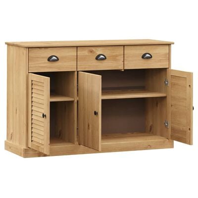 vidaXL Buffet avec tiroirs VIGO 113x40x75 cm bois massif de pin