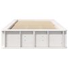 vidaXL Cadre de lit Blanc 80 x 200 cm Bois de pin massif
