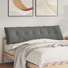 vidaXL Coussin de Dos Gris fonc&eacute; 180 x 50 cm Tissu en microfibre