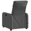 vidaXL Fauteuil inclinable de massage en tissu gris foncé