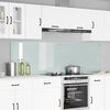 vidaXL Protection de cuisine 2 pcs Blanc 100 x 60 cm verre tremp&eacute;