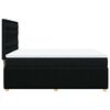 vidaXL Sommier &agrave; lattes de lit avec matelas Noir 140x200 cm Tissu
