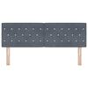 vidaXL T&ecirc;te de lit avec t&ecirc;te de lit Gris fonc&eacute; 160 cm Cuir synth&eacute;tique