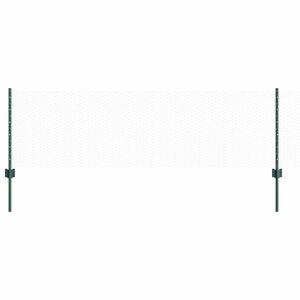 vidaXL Cl&ocirc;ture hexagonale avec poteau 25 x 0,6 m Vert Maille