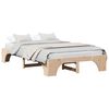 vidaXL Cadre de lit Naturel 135 x 190 cm Pin massif