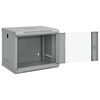 vidaXL Armoire réseau avec stockage Gris 53 x 45 x 45 cm Acier