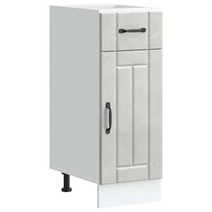 vidaXL Armoire de cuisine Lucca gris b&eacute;ton bois ing&eacute;nierie