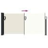 vidaXL Auvent lat&eacute;ral r&eacute;tractable cr&egrave;me 100x300 cm