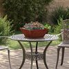 vidaXL Cache-pot de jardin Rouill&eacute; 40 x 40 x 15 cm Acier patin&eacute;
